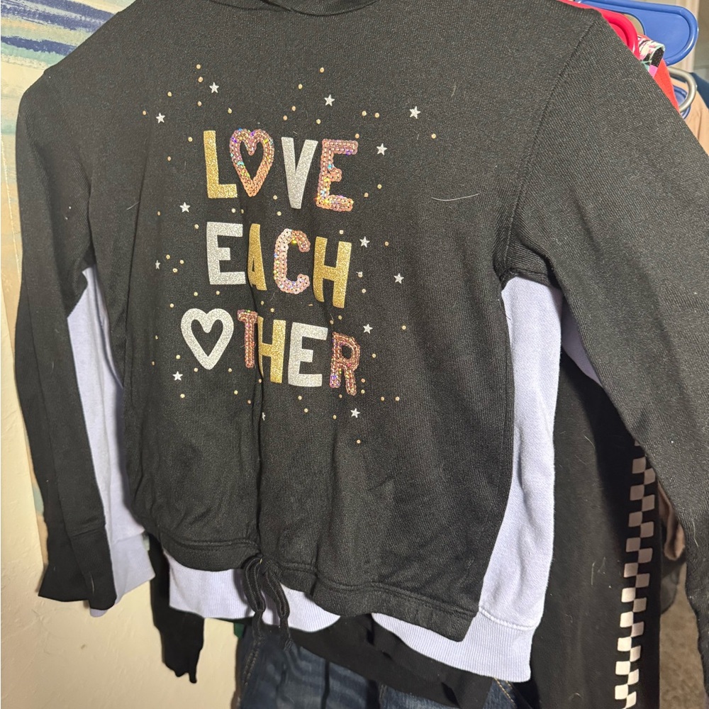 SO Black and White Love Each Other Hoodie